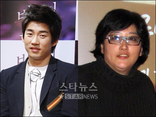 JIMFF 2008 폐막식 사회를 맡은 윤계상과 변영주 감독