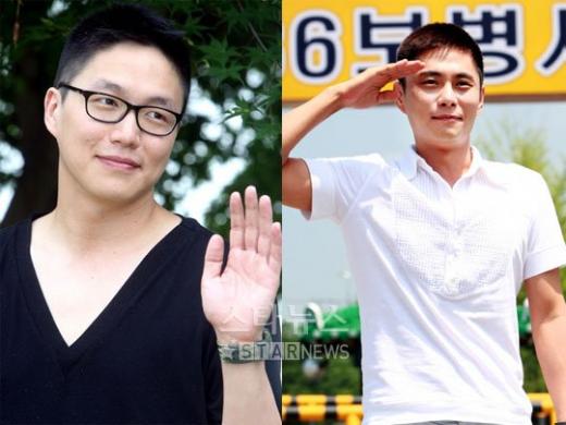 가수 성시경(좌)과 이기찬(우)