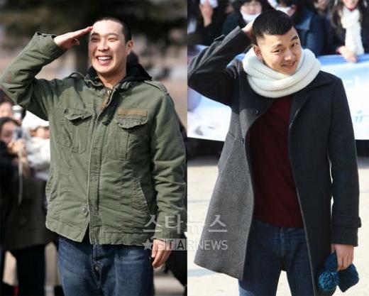 가수 하하(좌)와 배우 공유(우)