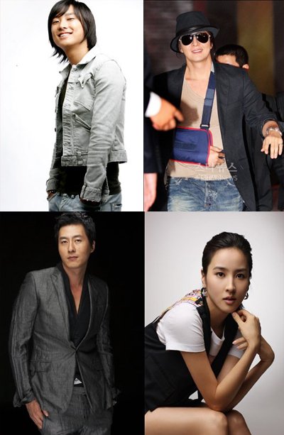 음식소재 작품에 출연하는 주지훈 배용준 김주혁 한혜진(왼쪽 위부터 시계방향)
