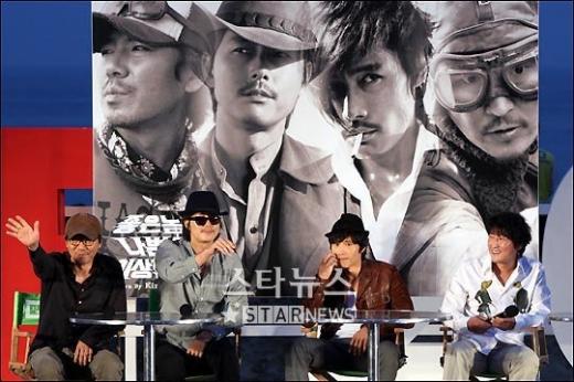 김지운 감독 정우성 이병헌 송강호(왼쪽부터) ⓒ 홍봉진 기자