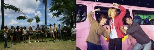 KBS 2TV '해피선데이'의 '꼬꼬관광 싱글♥싱글' 코너와 일본 후지TV '아이노리' <사진출처=KBS/후지TV>