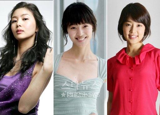 왼쪽부터 박솔미, 윤소이, 한지혜.