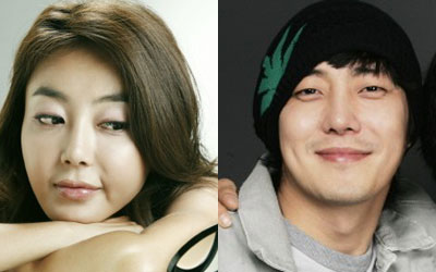 황혜영(왼쪽)과 김지훈
