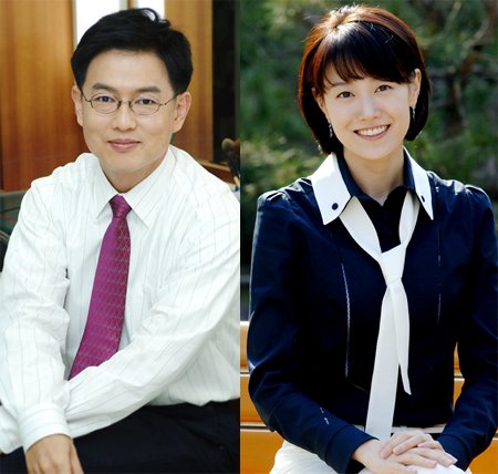 '생방송 화제집중'의 MC로 활약한 강재형(왼쪽)과 문지애 아나운서 ⓒMBC 제공