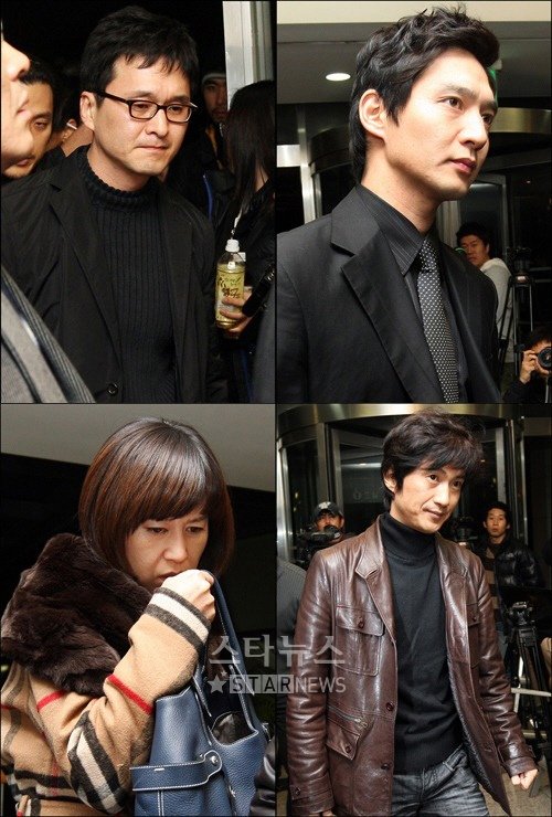 故 박광정의 빈소를 찾은 장현성, 엄태웅, 박미선, 안내상(왼쪽 위부터 시계방향) ⓒ송희진 기자