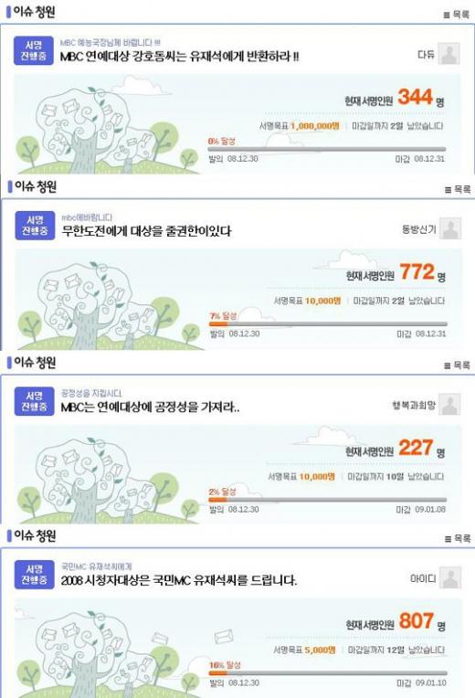 ↑다음 아고라에 올라온 청원 캡처