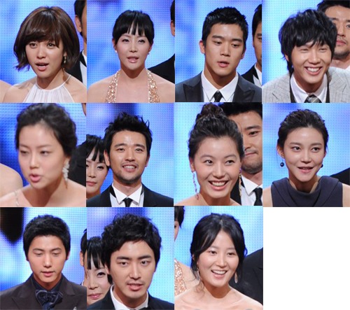 '2008 SBS 연기대상'에서 뉴스타상을 수상한 이들 <사진제공=SBS>