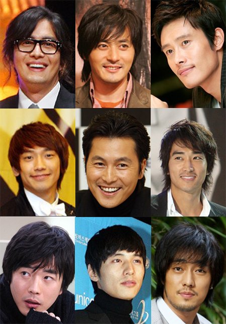배용준 장동건 이병헌 비(정지훈) 정우성 송승헌 권상우 원빈 소지섭