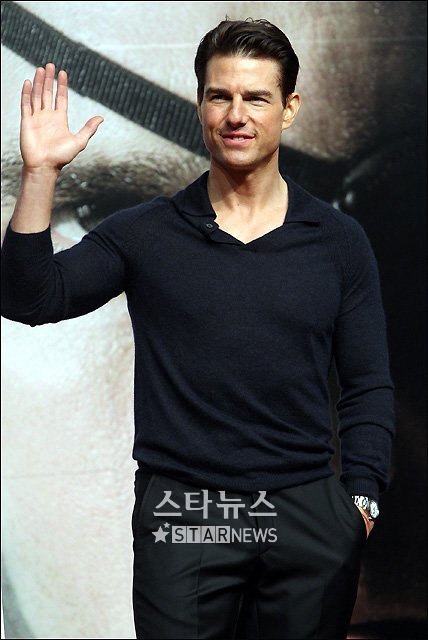 '작전명 발키리' 내한 공식 기자회견에 참석한 배우 톰 크루즈 ⓒ 홍봉진 기자
