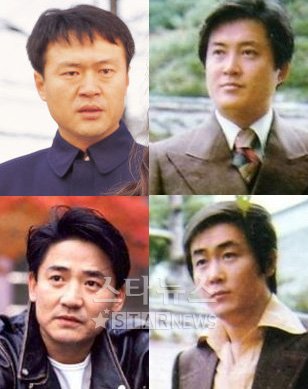 '70년대 F4' 남성훈 노주현 한진희 이영하(윗 줄 왼쪽부터 시계방향)