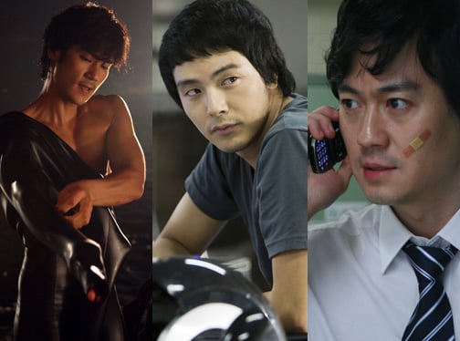 '마린보이' 김강우, '작전' 박용하, '핸드폰' 박용우 <사진출처=영화스틸>