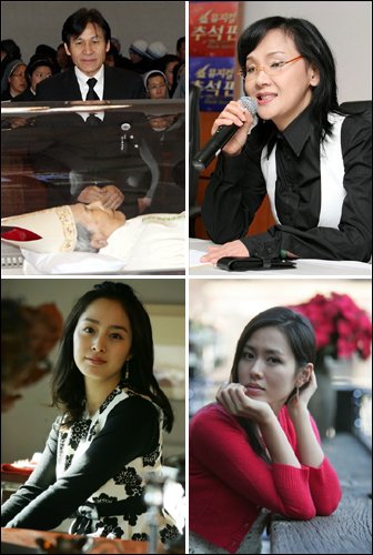 ↑안성기, 김수희, 손예진, 김태희(왼쪽 위부터 시계방향)