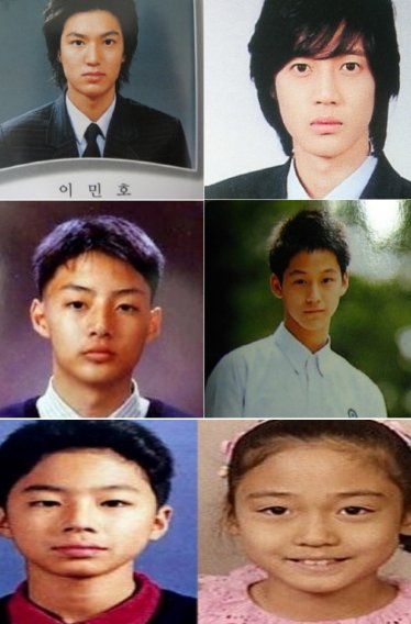 이민호 김준 조인성 김현중 김범 성유리 (왼쪽 위에서 아래 기준)