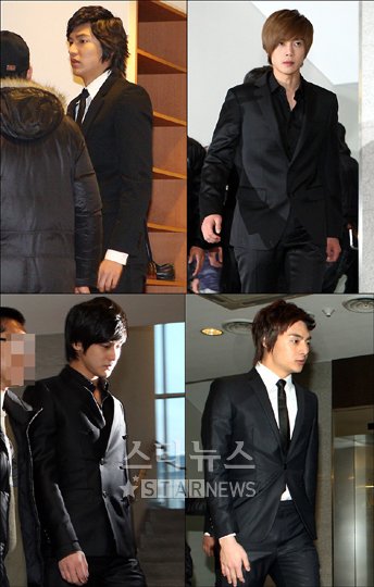 이민호 김현중 김준 김범(시계방향) ⓒ 송희진 기자