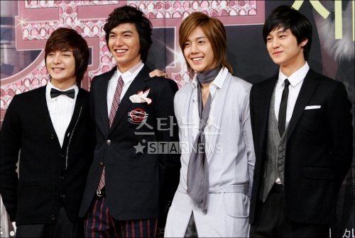 KBS 2TV '꽃보다 남자'의 극중 F4 김준,이민호,김현중,김범(왼쪽부터) ⓒ송희진 기자