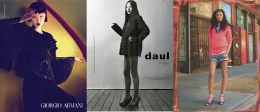 ↑두쥐안 김다울 리우웬(왼쪽부터)ⓒmodels.com