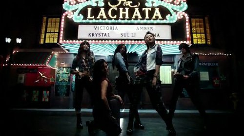 f(x)의 '라차타' 뮤직비디오 티저 영상 캡처 화면