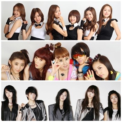 티아라, 포미닛, 에프엑스