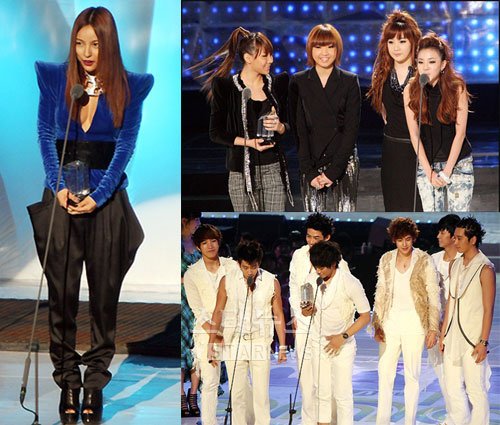 이효리, 2NE1, 2PM(왼쪽부터 시계방향) ⓒ임성균 송희진 기자