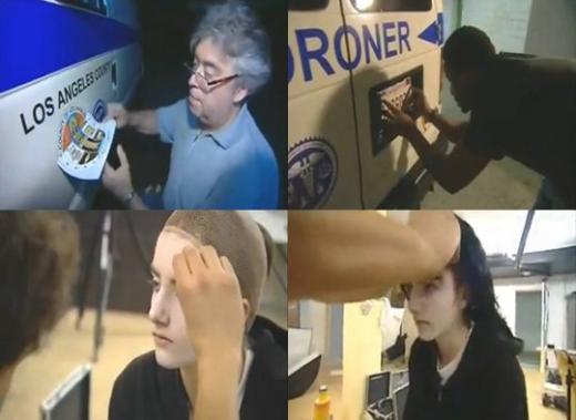 ↑독일 RTL Television에서 공개한 가짜 '잭슨 생존 동영상'을 제작하는 과정