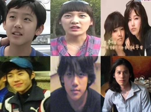 ↑(왼쪽 위부터 시계방향)정진영 아들 정단우 군,최미나 딸 허은 양,유지인 딸 조희수·연수 자매, 안성기 아들 안다빈 군, 차승원 아들 차노아 군, 조재현 아들 조수훈 군