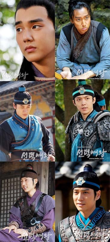 유승호,김남길(맨 위 좌우), 엄태웅,류상욱(두번째),이승효,주상욱(마지막)