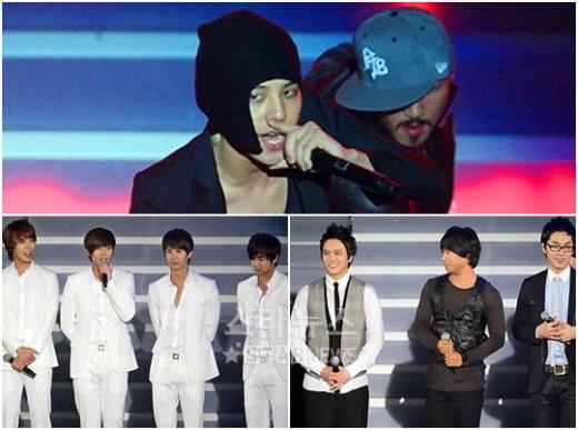 지드래곤, SG워너비, SS501(왼쪽 위부터 시계방향으로) ⓒ사진=홍봉진 기자 honggga@