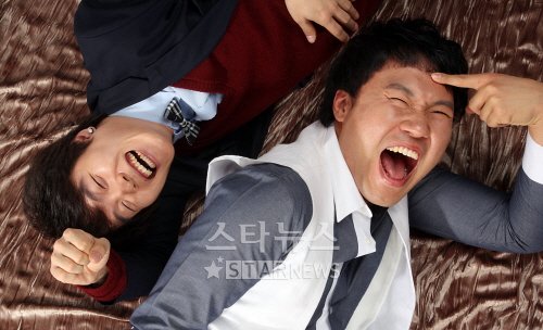안시우(왼쪽)와 김용명 ⓒ유동일 기자