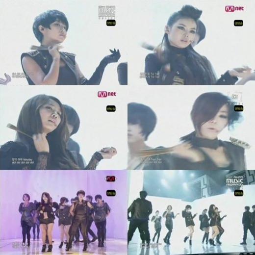 5일 Mnet '엠카운트다운'에 출연한 브라운아이드걸스 ⓒ사진=화면캡처
