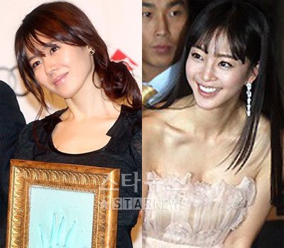 손예진(왼쪽)과 한예슬 ⓒ홍봉진 기자