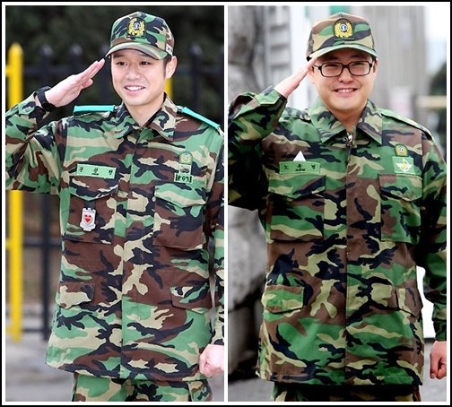27일 현역 제대한 천정명(왼쪽)과 노유민 ⓒ고양(경기)=홍봉진, 용산=송희진 기자