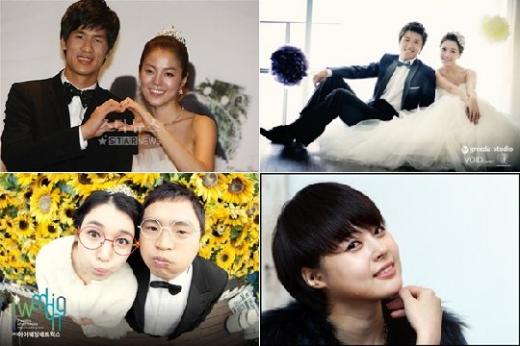 김성은 정조국, 양은지 이호, 허이재, 조명진 박한이(위쪽 좌측부터 시계방향)