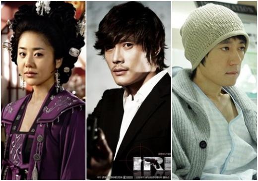 MBC '선덕여왕'의 고현정, KBS 2TV '아이리스'의 이병헌, 영화 '내사랑 내곁에'의 김명민