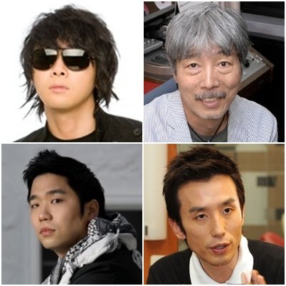 이승환, 배철수, 유희열, 이적(왼쪽 위부터 시계방향으로)