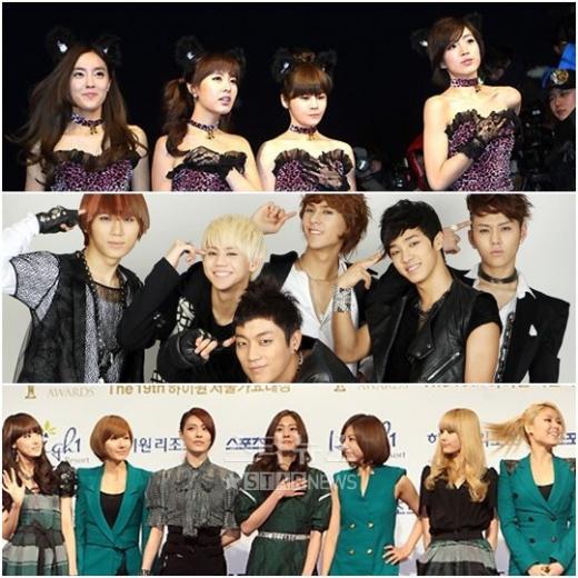 티아라, 비스트, 애프터스쿨(위부터) ⓒ사진=머니투데이 스타뉴스