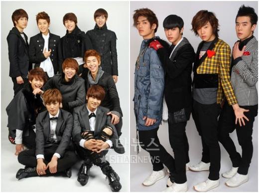 ZE:A(왼쪽)와 포커즈 ⓒ사진=이명근 기자 qwe123@, 유동일 기자 eddie@
