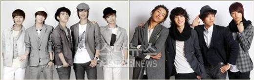 샤이니(왼쪽)와 씨엔블루 ⓒ머니투데이 스타뉴스