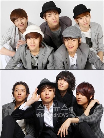 샤이니(위)와 씨엔블루 ⓒ사진=머니투데이 스타뉴스
