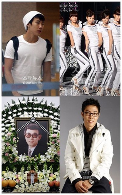 박재범,소녀시대,은지원, 故박춘석(왼쪽 위부터 시계방향) ⓒ머니투데이 스타뉴스