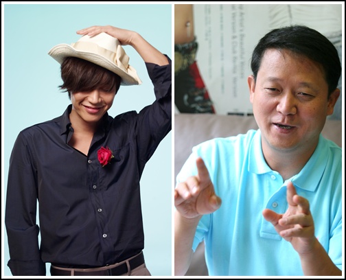 조성모(왼쪽)와 김광수 대표