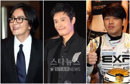 왼쪽부터 한류스타 배용준, 이병헌, 류시원 ⓒ머니투데이 스타뉴스