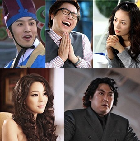 ↑(왼쪽위부터 시계방향)이광수, 정성화, 조은지, 조진웅, 한고은