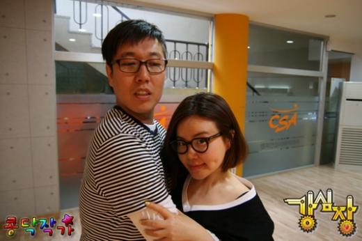 김영철(왼쪽)과 김효진 ⓒ사진='강심장' 제공