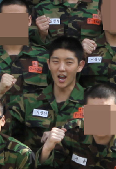 이준기 <사진=육군훈련소 공식홈페이지>