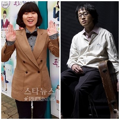 개그우먼 박지선(왼쪽)과 루시드폴