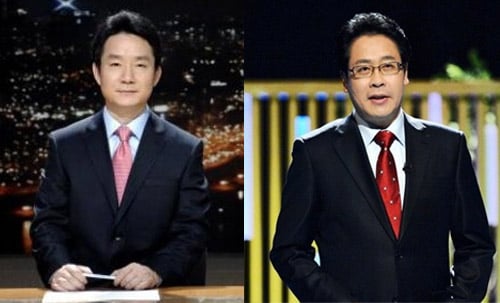 ↑(왼쪽)권순표 앵커와 권재홍 선임기자