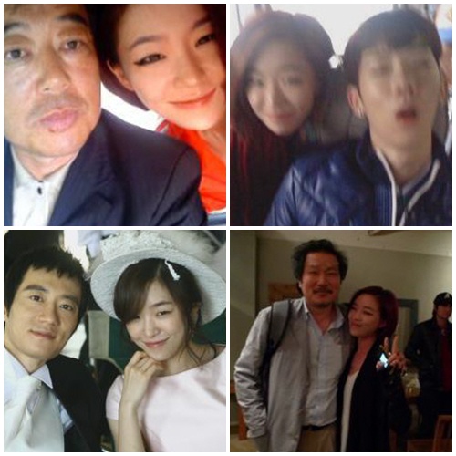 가인과 기성용 부친, 조권, 홍상수, 김명민 <사진출처=가인 미니 홈페이지>