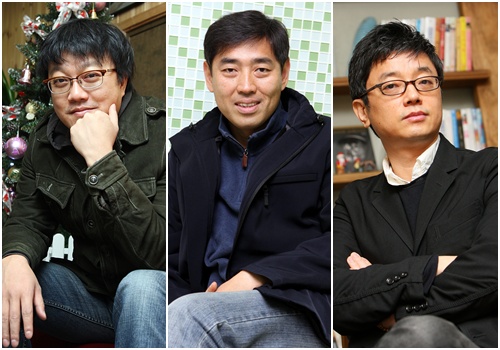 왼쪽부터 최동훈, 유하,이재용 감독