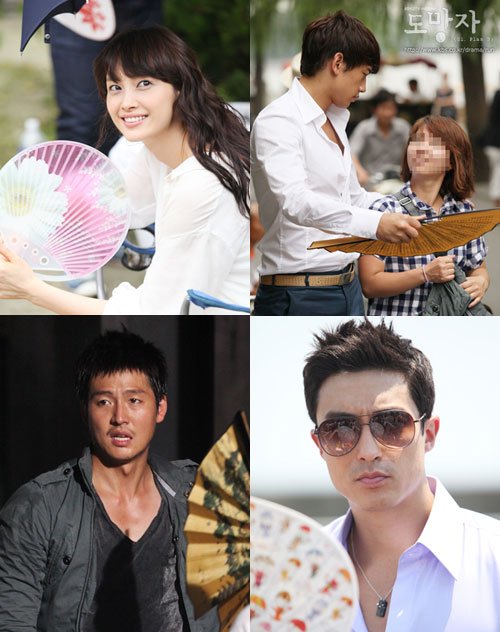 이나영, 비, 다니엘 헤니, 이정진(왼쪽 위부터 시계방향) <사진='도망자' 공식홈페이지>